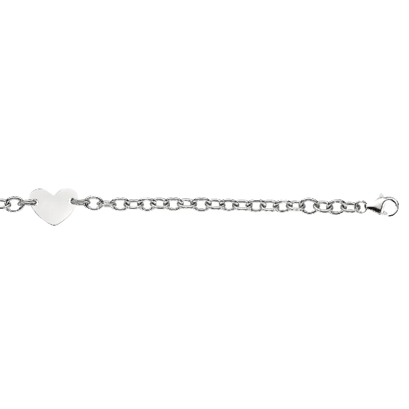 Exclusive Jewelry Bundles At Discounted Rates Silver Heart Tag Bracelet
