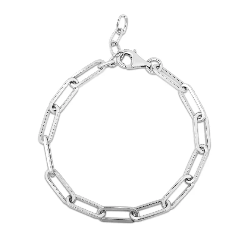 Shop Signature Jewelry Styles At Exclusive Prices Silver Squared Paperclip Link Bracelet