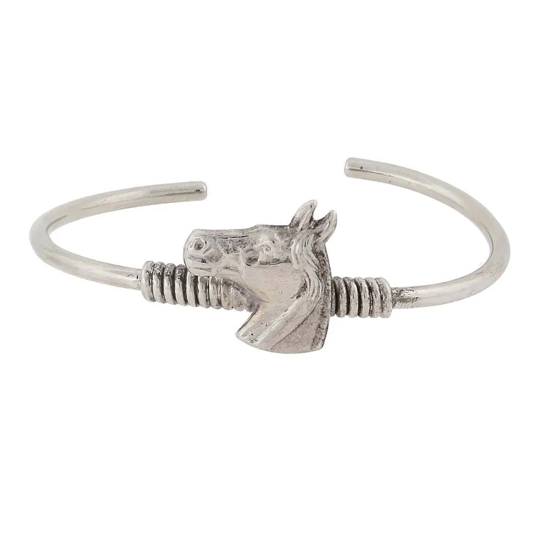 Make Your Outfit Shine With Discounted Jewelry 1928 Jewelry Horse Spring Hinge Bracelet
