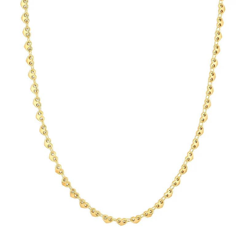 Your Dream Jewelry At Dream Prices – Shop Now Solid Small Heart Link Chain