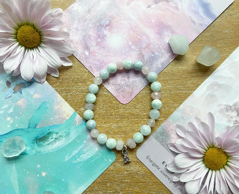 Exclusive Online Jewelry Sale – Don't Wait Green Angelite, Rose Quartz & Aquamarine || Reiki Infused