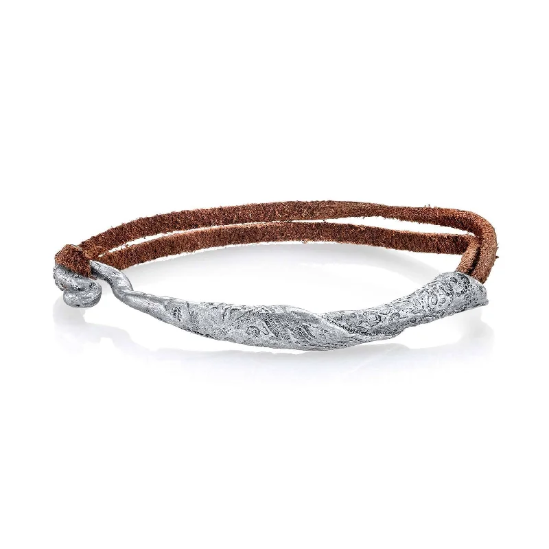Your Perfect Accessory Now At The Best Price T.R.U. Old World Brown Double Leather Strap Bracelet