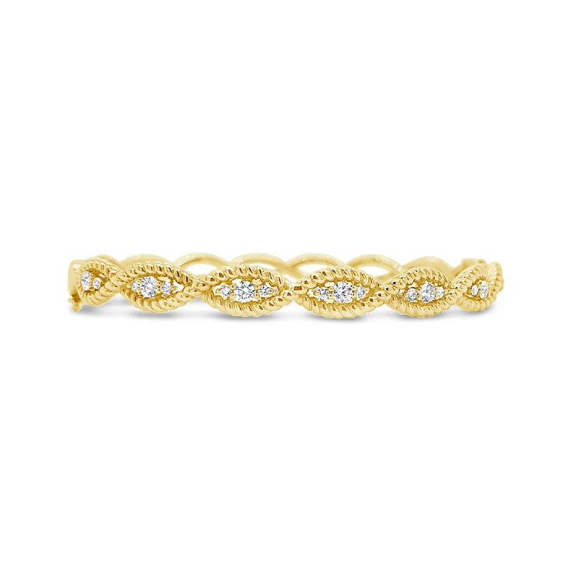 Huge Markdowns On Premium Jewelry Styles Diamond Twisted Rope Bangle Bracelet