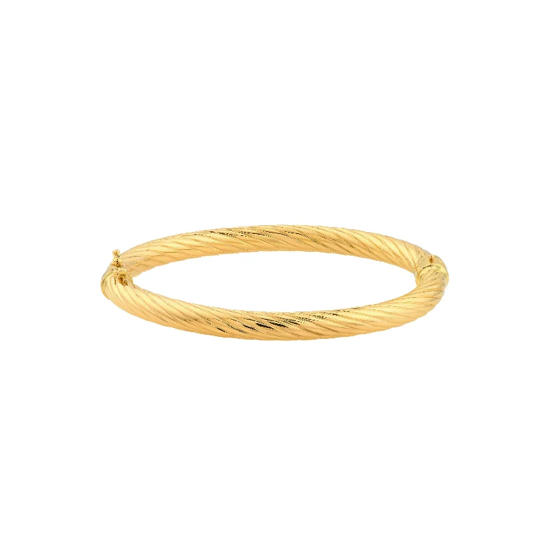 Exclusive Jewelry Sale – Shine For Less Twisted Tube Bangle Bracelet
