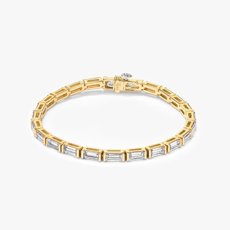 Unmissable Jewelry Sale – Shop Before It's Too Late Baguette 14K Gold Tennis Bracelet w. Lab-Grown Diamonds