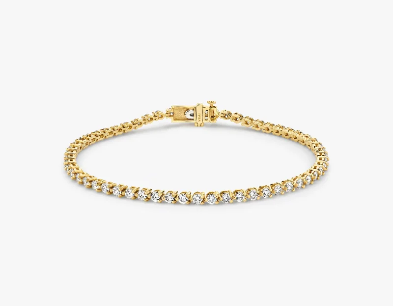Exclusive Jewelry Sale Event – Shop Now Petitie 14K Gold Tennis Bracelet w. Lab-Grown Diamonds