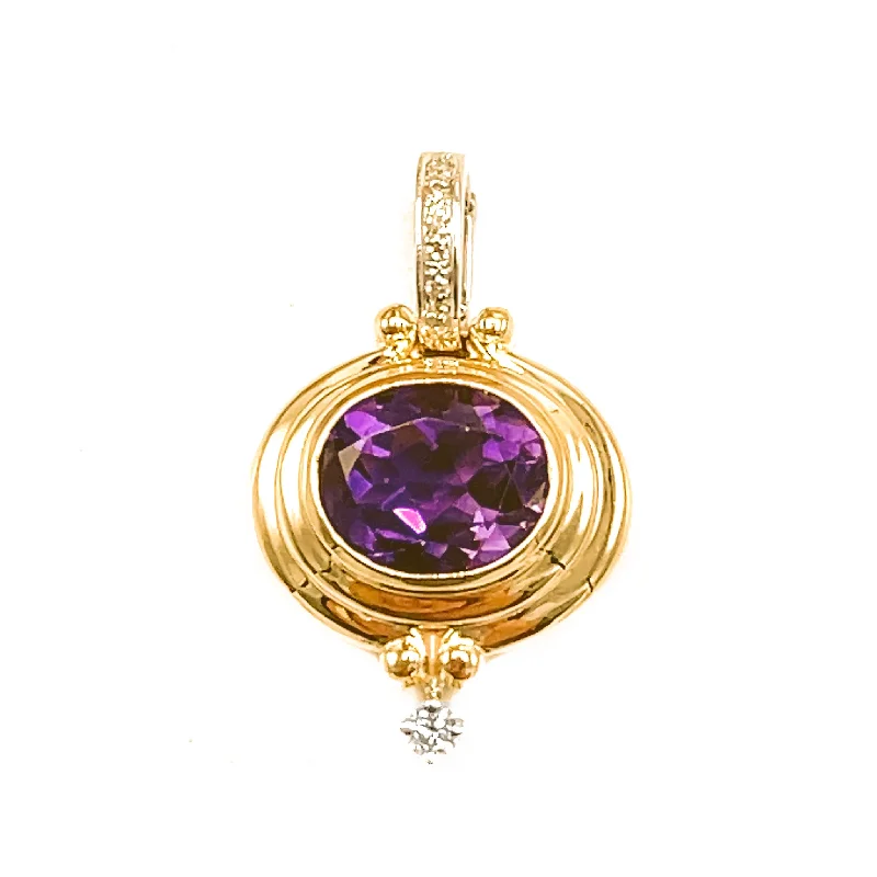 Unlock Unbeatable Jewelry Deals Before They’Re Gone Amethyst and Diamond Pendant Enhancer