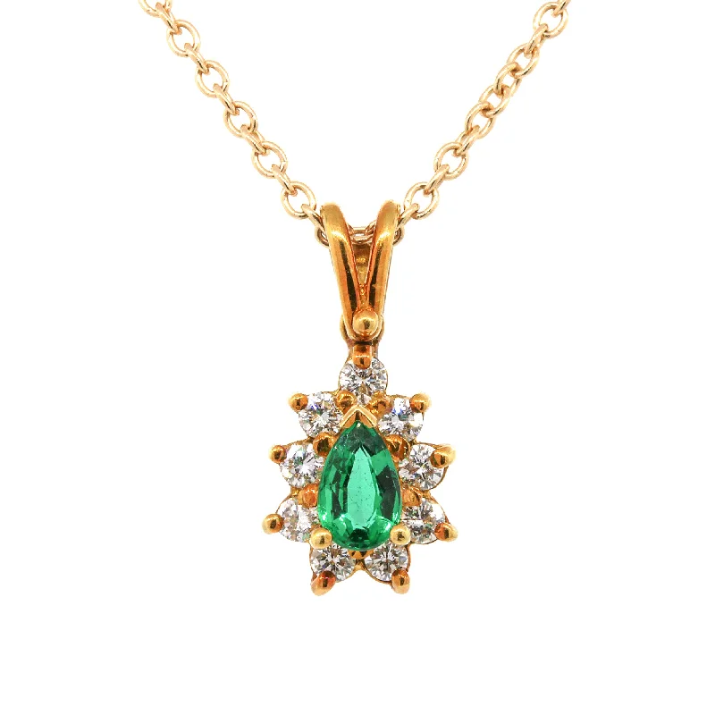 Bold And Beautiful Jewelry Now At Irresistible Prices Sweet Emerald and Diamond Pendant