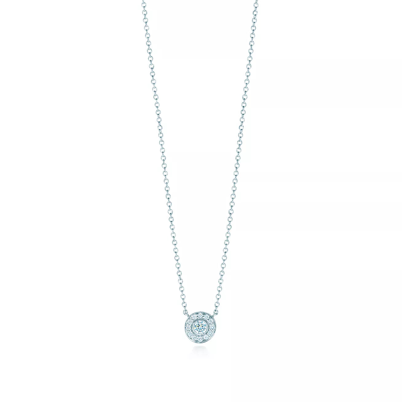 Fashion-Forward Jewelry At Exclusive Discounts Tiffany and Co. Circlet Diamond Pendant Necklace