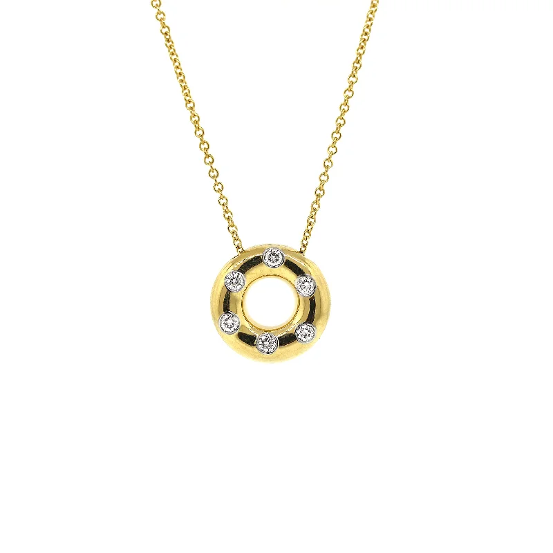 Jewelry Sale Bonanza – Grab Your Sparkle Now Tiffany and Co. Etoile Donut Charm Diamond Pendant Necklace
