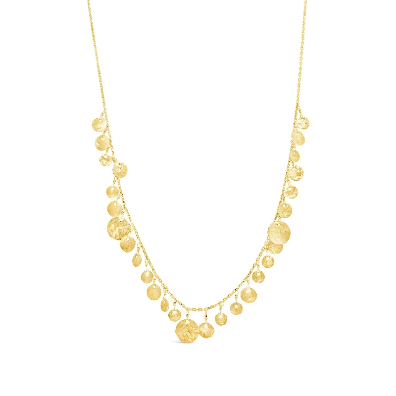 Shop Modern Jewelry Collections With Exclusive Discounts 18k Yellow Gold Disc Necklace
