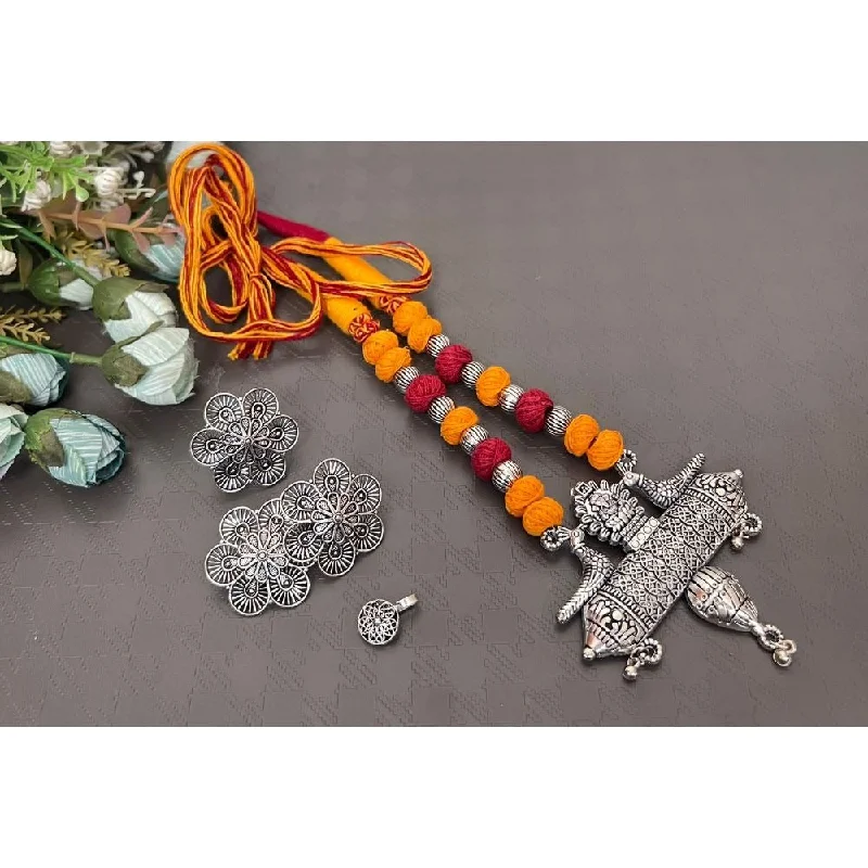 Limited-Stock Jewelry Sale – Once It's Gone, It's Gone Akruti Collection Oxidised Plated Combo Set