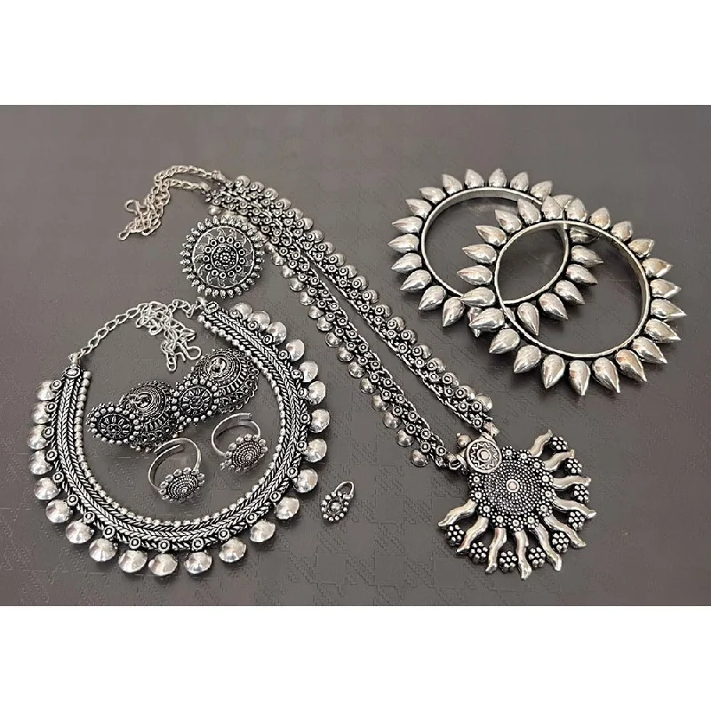Chic And Stylish Jewelry At Exclusive Prices Akruti Collection Oxidised Plated Jewellery Combo Set