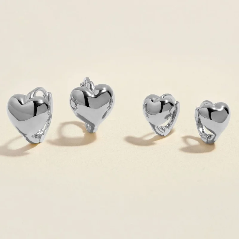 Unmissable Discounts On Timeless Jewelry Pieces Bae Boo heart huggie earring set