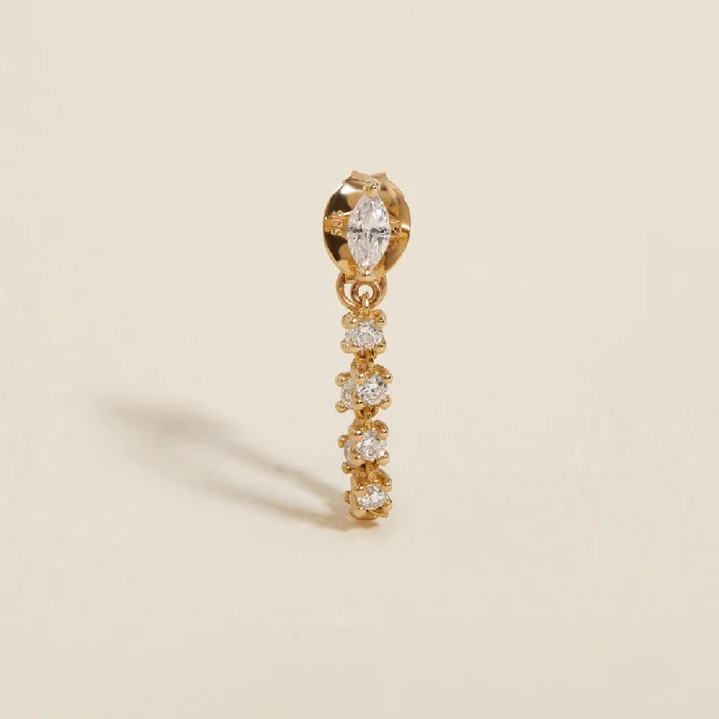 Shop High-Quality Jewelry At Jaw-Dropping Discounts Benjamin crystal chain hoop earring