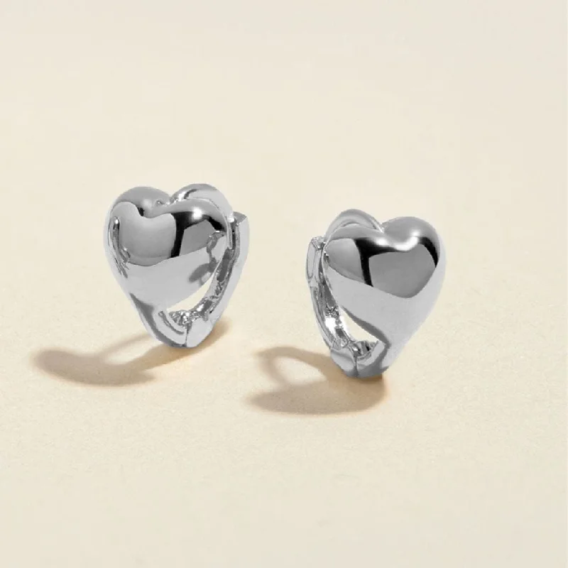 Affordable Luxury Jewelry – Style At A Great Price Boo heart mini huggie earrings