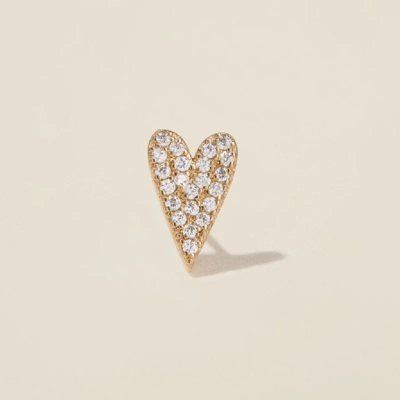 Huge Savings On Premium Jewelry Styles Crème crystal heart piercing