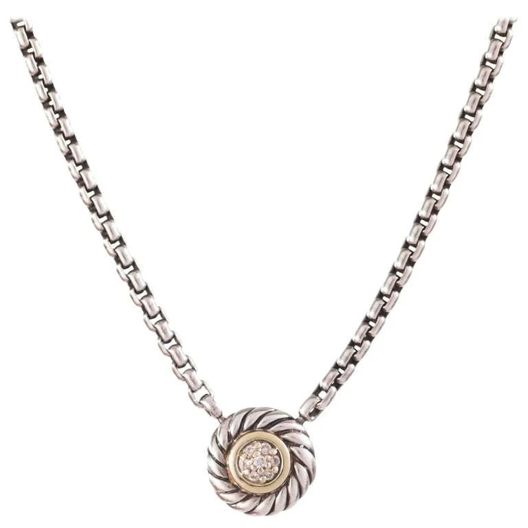Your Perfect Accessory Now At The Best Price David Yurman Cookie Diamond Pendant Necklace