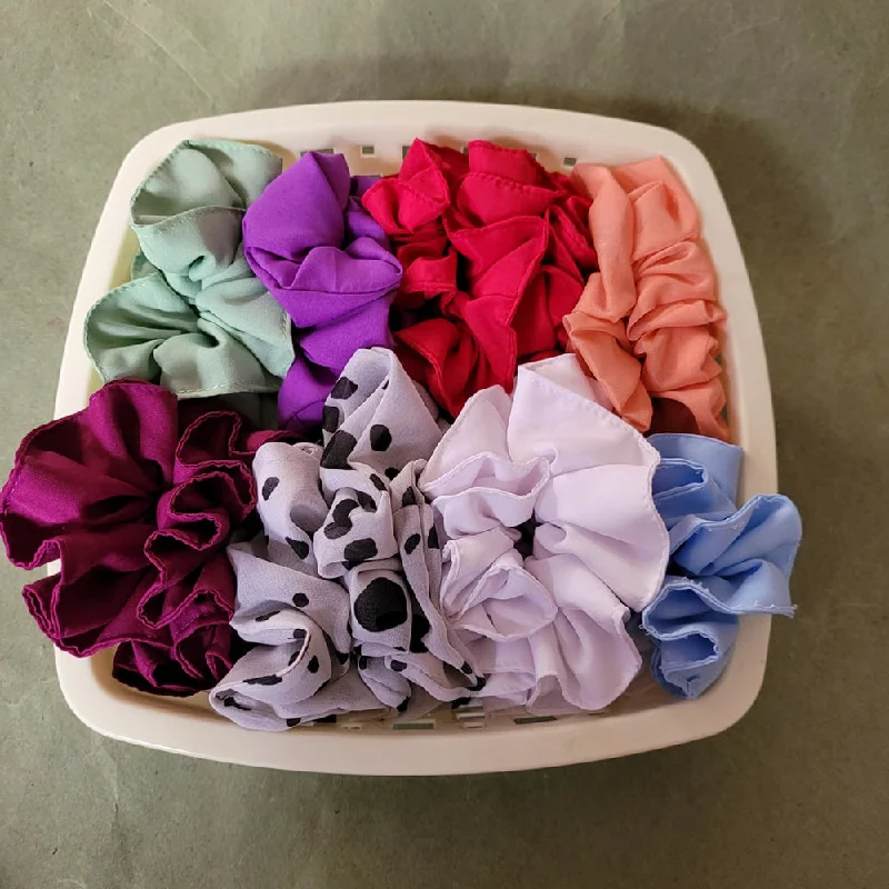 Luxury Jewelry Sale – Sparkle For Less Dream Fashion Assorted Color Pack Of 6  Scrunchie Hair Rubber Band