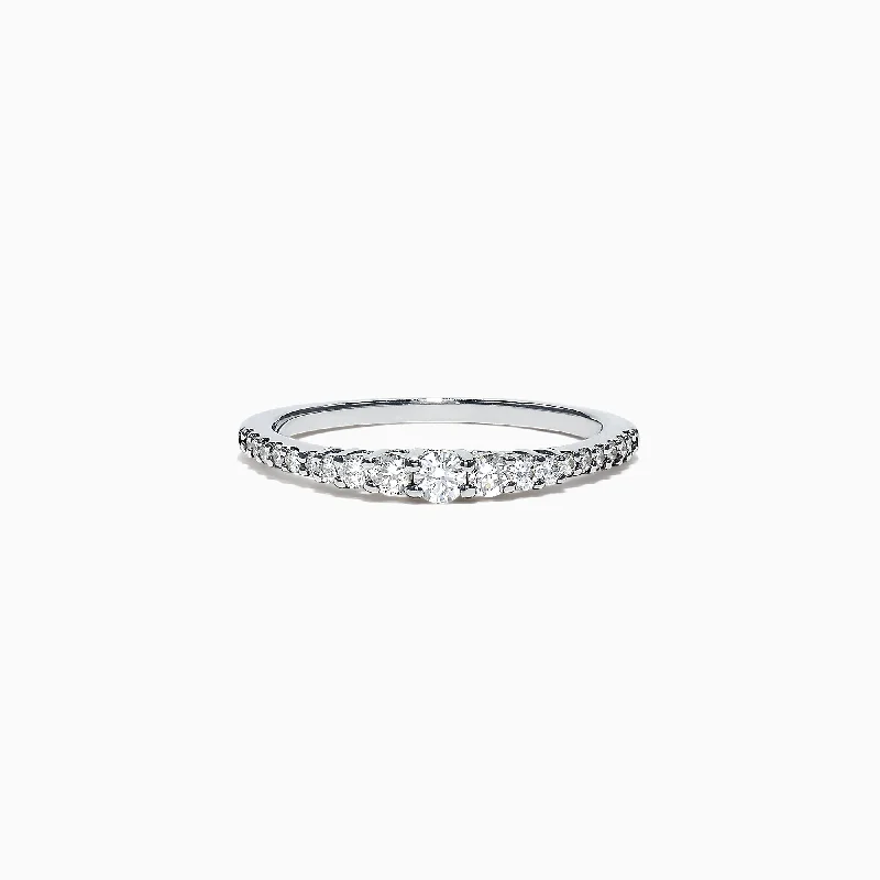 Elevate Your Jewelry Collection With Limited-Time Savings Pave Classica 14K White Gold Diamond Band, 0.31 TCW