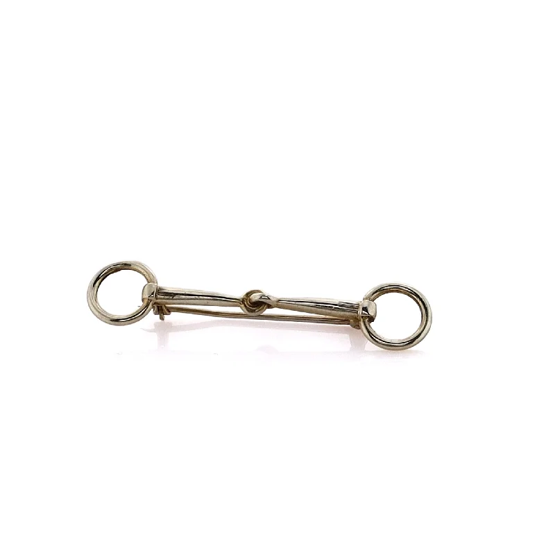 Seasonal Jewelry Sale – Upgrade Your Collection Estate 14 Karat Yellow Gold Snaffle Bit Pin