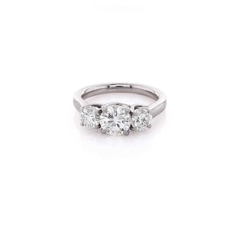 Bohemian-Inspired Jewelry For Free-Spirited Fashion Estate Platinum Trellis Diamond Engagement Ring