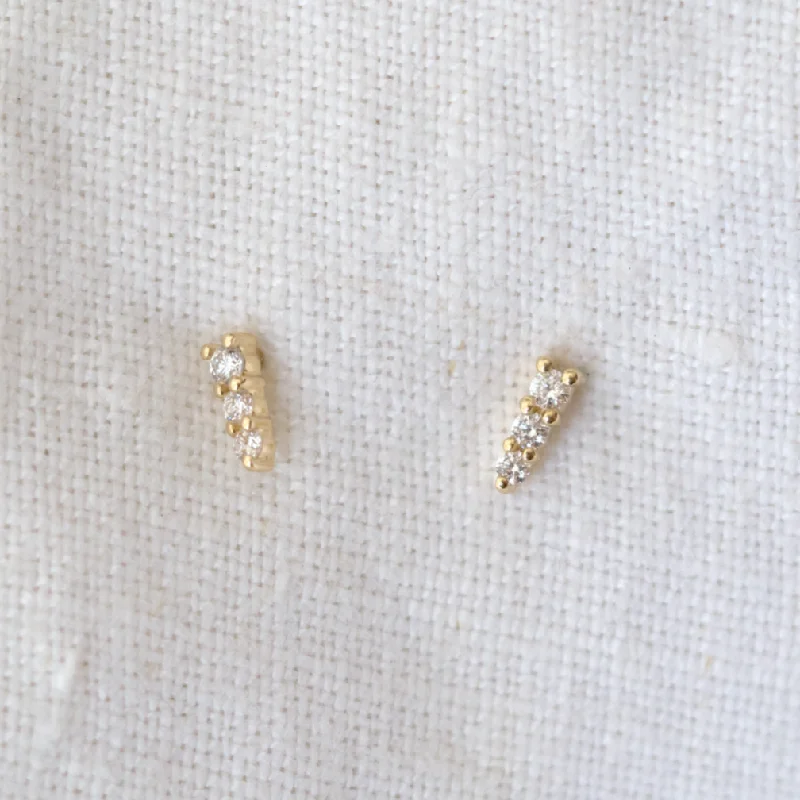 Get The Jewelry You Love At A Price You Love Graduated Diamond Bar Studs