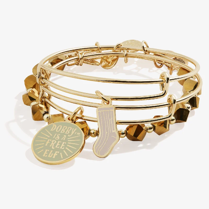 Elegant Jewelry Styles At Budget-Friendly Prices Harry Potter™ Dobby Bangle Bracelets, Set of 3