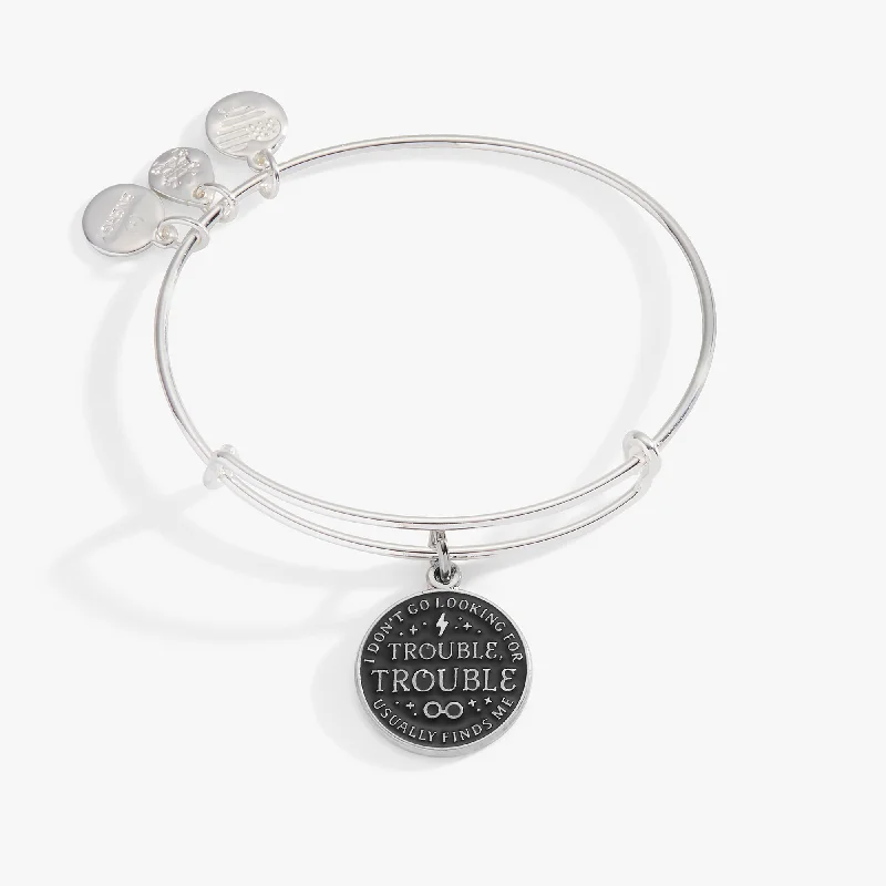 Clearance Sale On High-End Jewelry Collections Harry Potter™ 'I Don't Go Looking For Trouble, Trouble Usually Finds Me' Charm Bangle