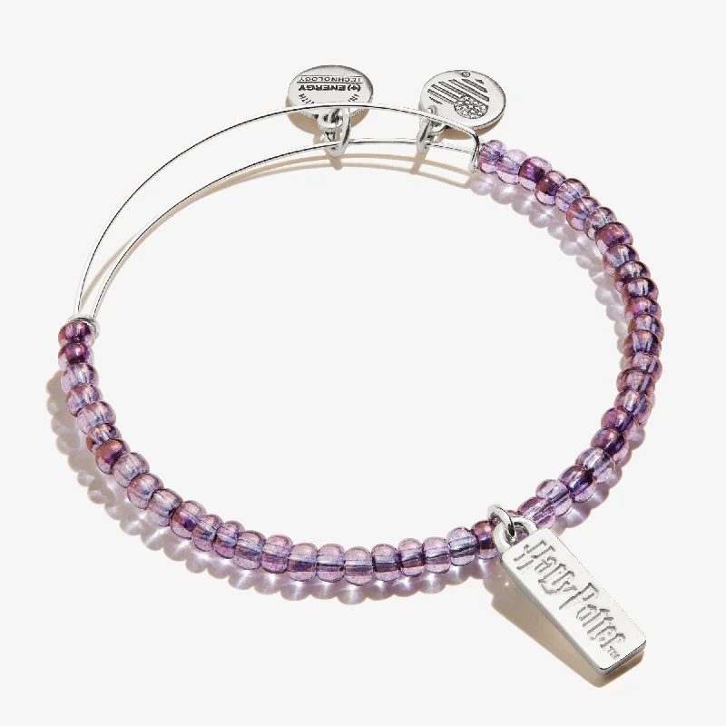 Bohemian-Inspired Jewelry For Free-Spirited Fashion Harry Potter™ Illumination Beaded Charm Bangle, Purple