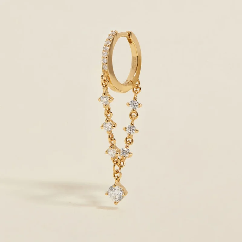 Affordable Luxury Jewelry For Every Occasion Idris chain hoop earring
