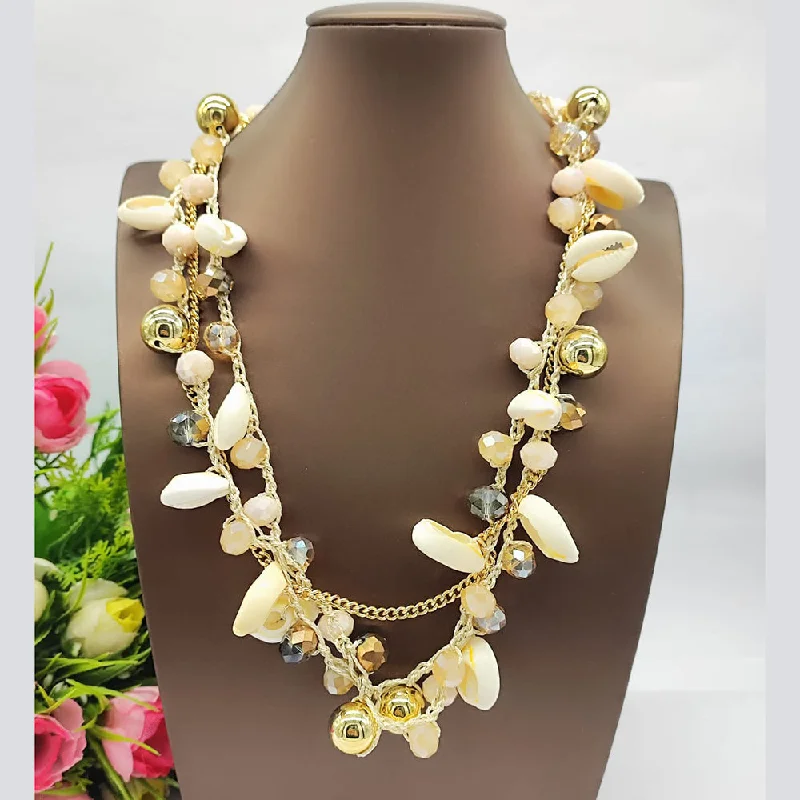 Seasonal Jewelry Sale – Upgrade Your Collection JCM Gold Plated Designer Pearls Long Necklace