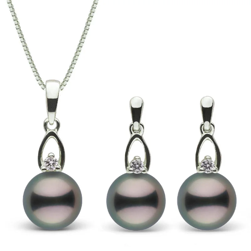 Shop Dazzling Jewelry At The Best Prices Juliet Collection Tahitian Pearl and Diamond Pendant & Earrings Set