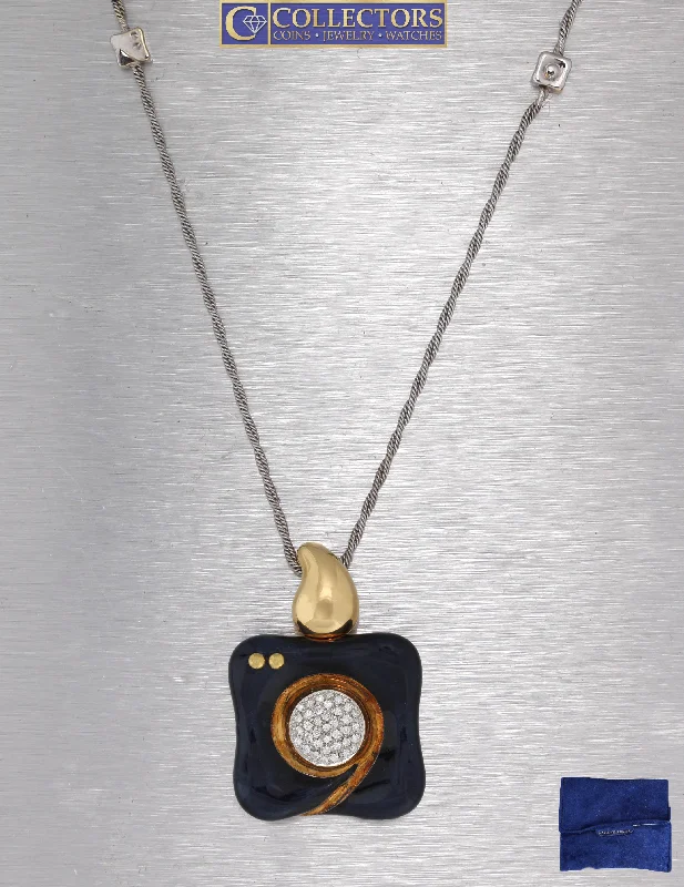 Limited-Time Jewelry Discounts – Shine Without The Splurge La Nouvelle Bague 18K Yellow White Gold 0.37ctw Diamond Pendant 31.00" Necklace