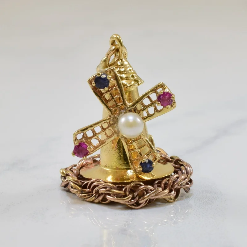 Special Sale On Handcrafted Jewelry – Shop Today Mixed Gem Windmill Pendant | 0.50ctw |