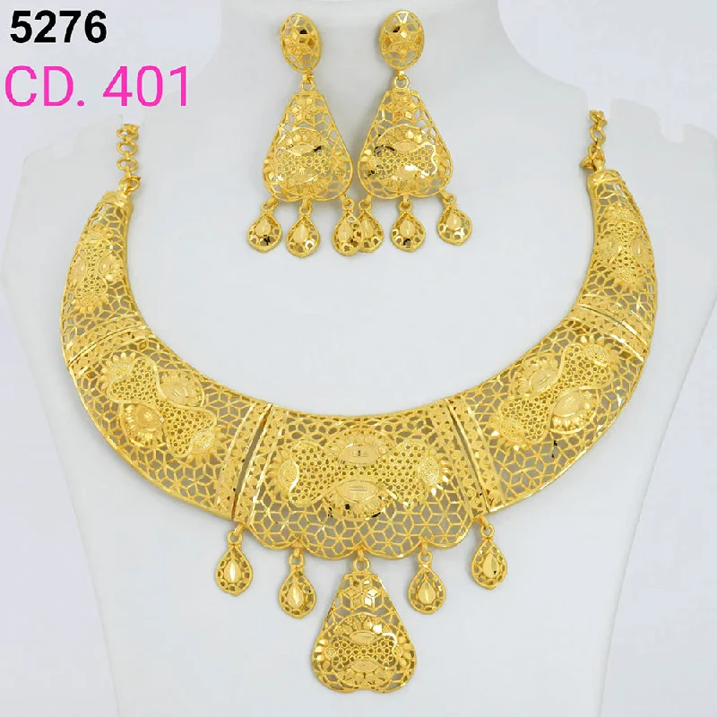 Special Deals On Handcrafted And Designer Jewelry MR Jewellery Forming Gold Plated Necklace Set