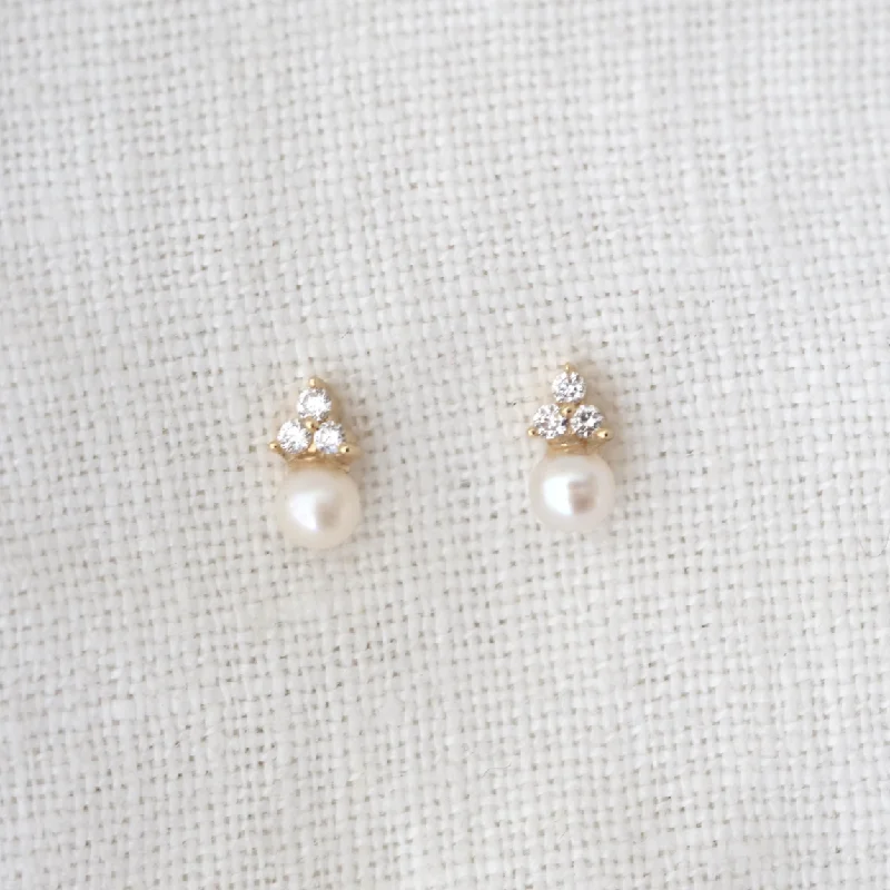 The Perfect Jewelry Piece At The Perfect Discount Pearl and Diamond Studs