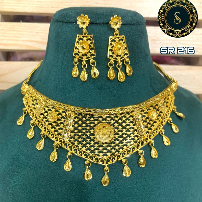 Jewelry Clearance Sale – Final Reductions Siara Collections Forming Gold Necklace Set