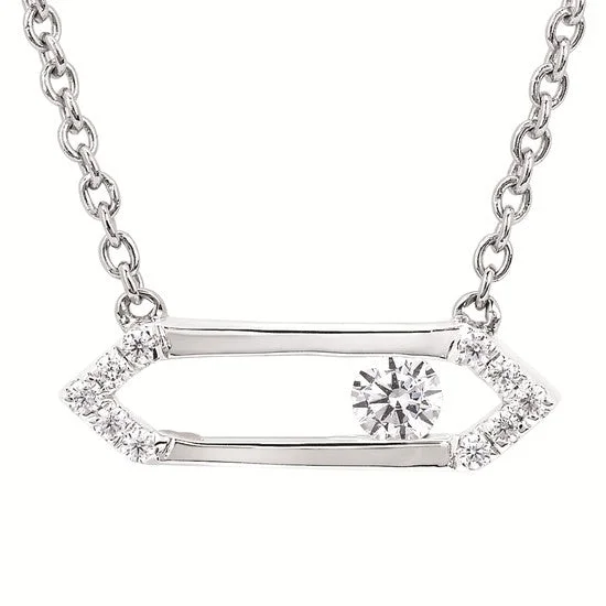 Timeless Beauty, Unbeatable Deals – Jewelry Sale On Silver Sliding Diamond Pendant Necklace