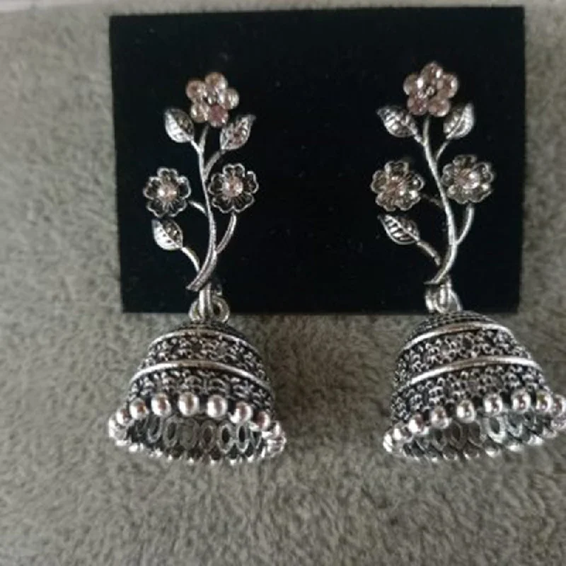Limited-Time Offer On Premium Jewelry Collections Tahura Oxidised Plated Jhumki Earrings