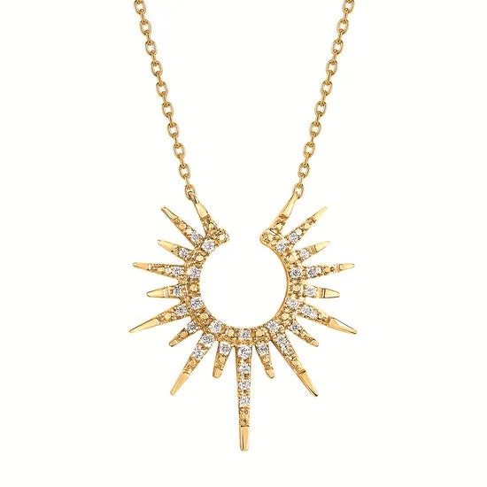 Make Your Outfit Shine With Discounted Jewelry Yellow Gold Diamond Pendant Necklace